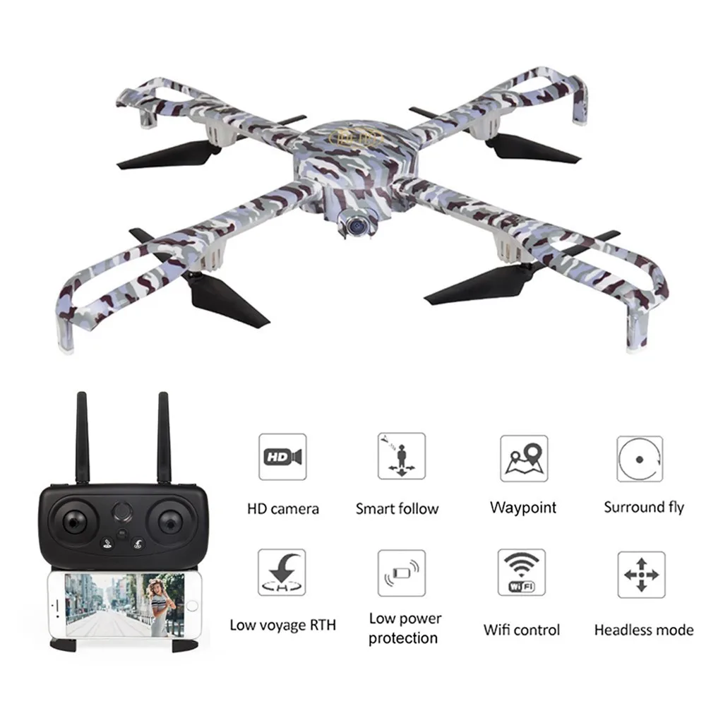 

RC Quadcopter With 1080P HD Camera 5G WiFi FPV GPS Drone Positioning Follow Dron 2.4GHz Wireless Remote Control Drones Toys