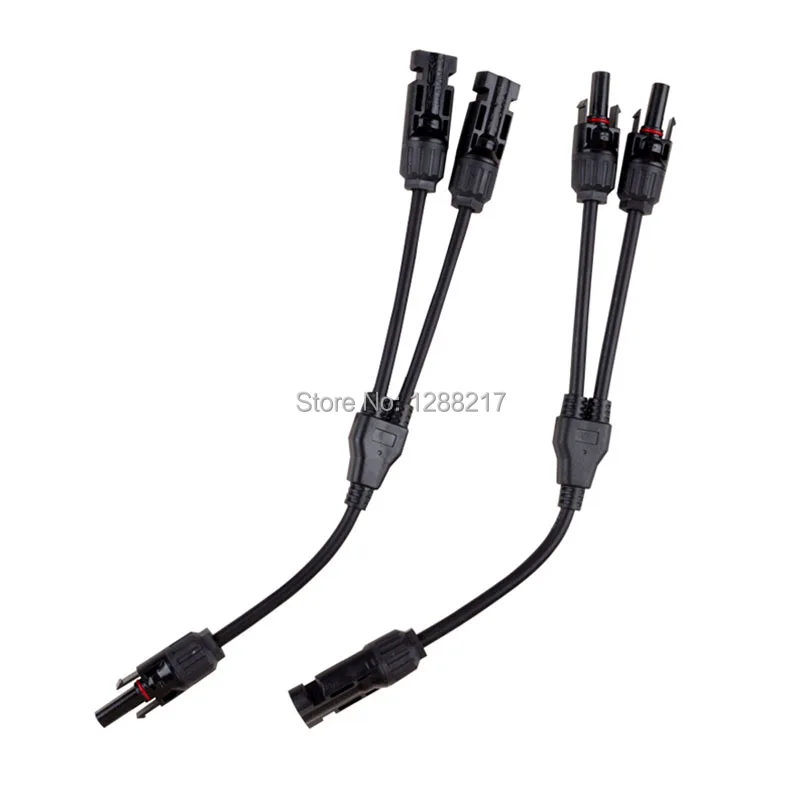 Solar Panel Cable PV with Non-Crimped Solar Connector Plugs TUV double insulated 