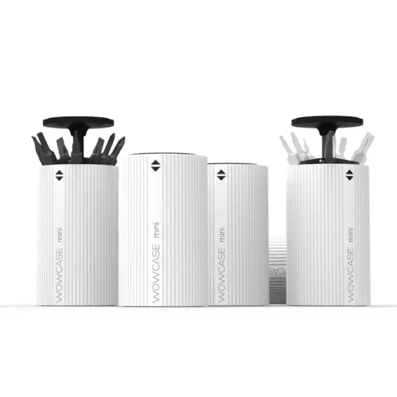 Wowcase мини электрический отвертка сверло головка коробка держатель ведро для