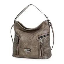 Lois Collectables Феникс Аль плечо Хобо бандолер де кожа Сделано сумки PU в черном цвете, серый и коричневый 94670