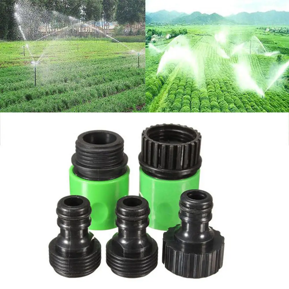 

5 Pcs/Set Green Garden Hose Connectors Quick Hose Thread Pipe Snap Connector Adaptor Tool Irrigation Garden Tools