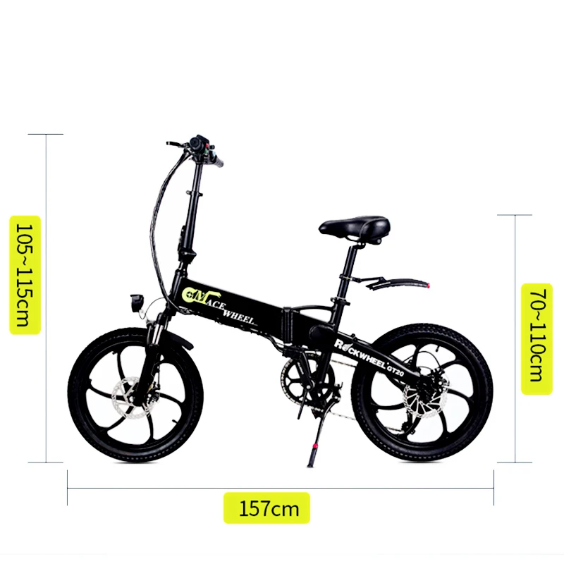 Sale Small Folding Portable Electric Bicycle 48 V Mini Scooter Off-road Batterysnowmobile Lithium 2