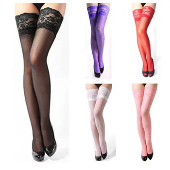 

2019 Newest Hot Womens Lace Top Stay Up Thigh High Hold-ups sexy Stockings Pantyhose High Hold-ups Fishnet Stockings Pantyhose