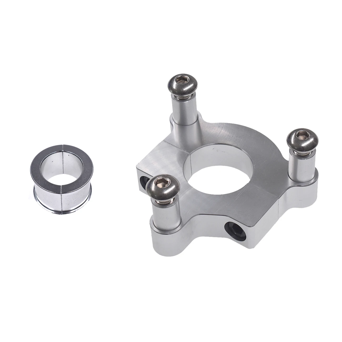 Silver 1/" 1.5/" CNC Adapter Fit 49cc 50cc 66cc 80cc 2 Stroke Motorized Bicycle
