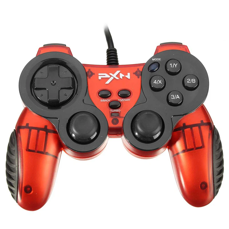 

Pxn 2901 Usb Wired Gamepad Dual Vibration Joystick Turbo Function Gaming Controller For Pc Computer For Windows