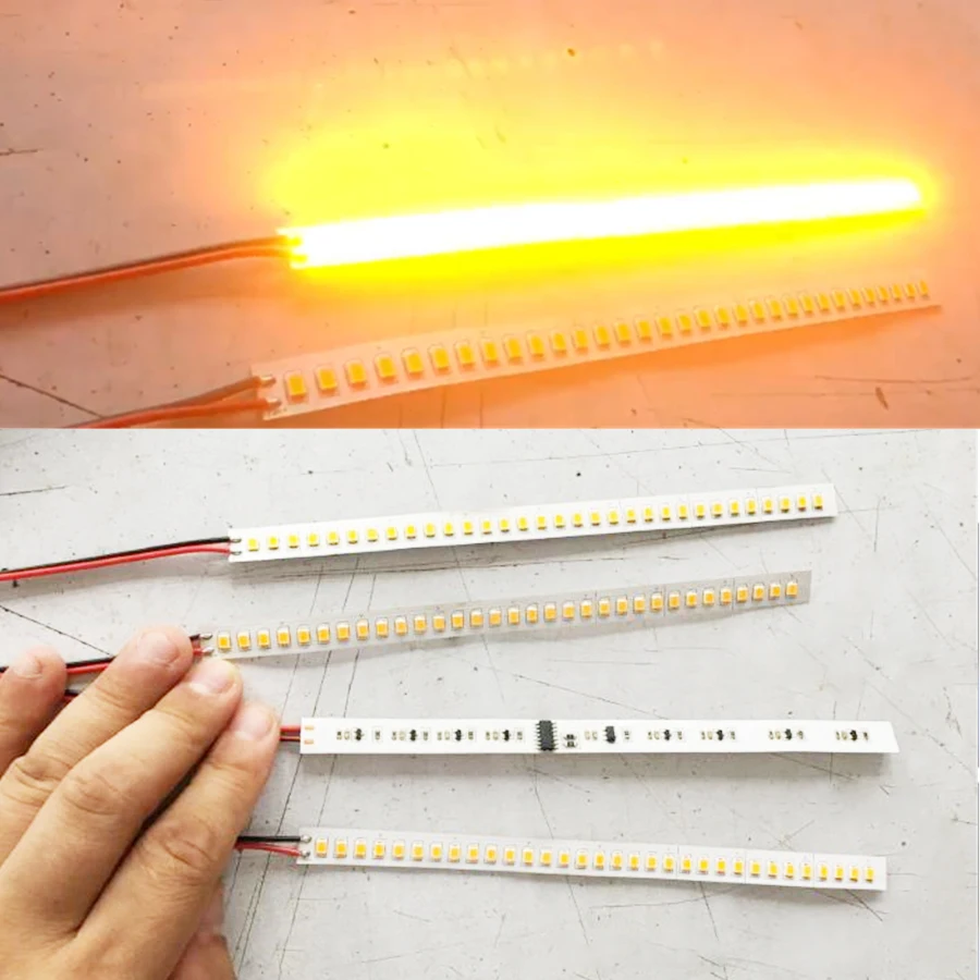 1 пара Задние Зеркала 18 см световой сигнал поворота янтарная лампа 32LED гибкая