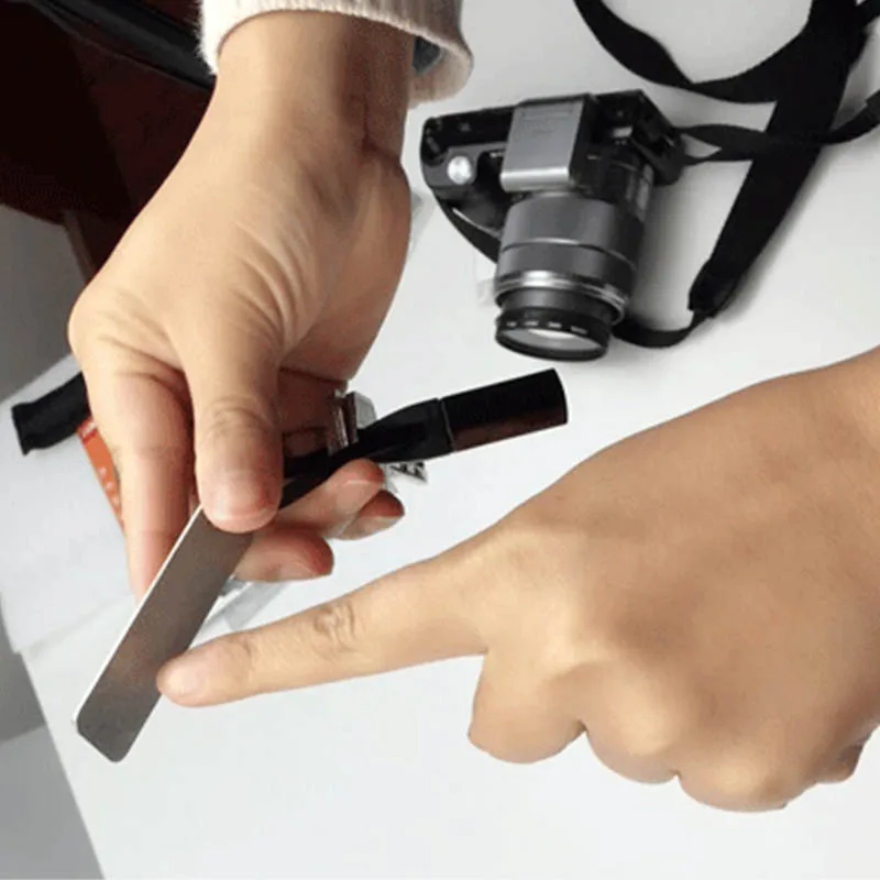 

1Pcs Portable Kitchen Knife Sharpener Superhard Diamond stone Steel whetstone EDC Pocket Finger Nail file travel Accessories