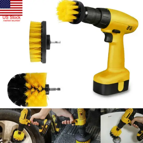  Electric Drill Cleaning Brush Power Scrubber Tile Grout Cleaner Tools Supplies