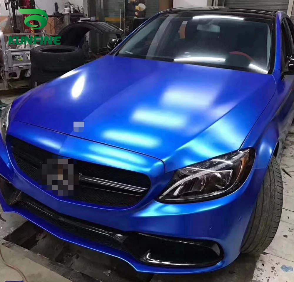Car Styling Wrap Electro optic Deep blue Car Vinyl film Body Sticker Car sticker With Air Free