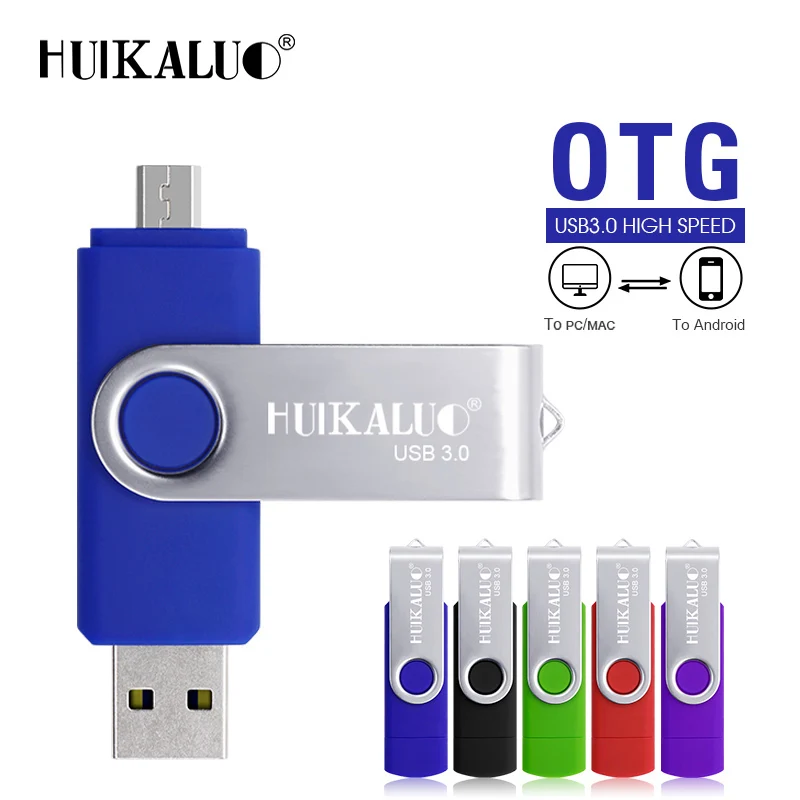 

Huikaluo color portable USB 3.0 flash drive OTG 128GB 64GB 32GB 16GB pendrive high speed pen drive for Smart Phone/Tablet/PC
