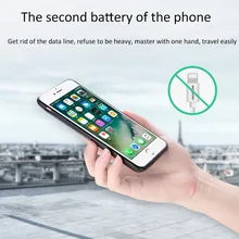 WOPOW 3650 мАч/2500 мАч назад клип батарея мощность Чехол для iPhone 6 6 p 7 7 p внешний аккумулятор зарядное устройство чехол запасная крышка с магнитной