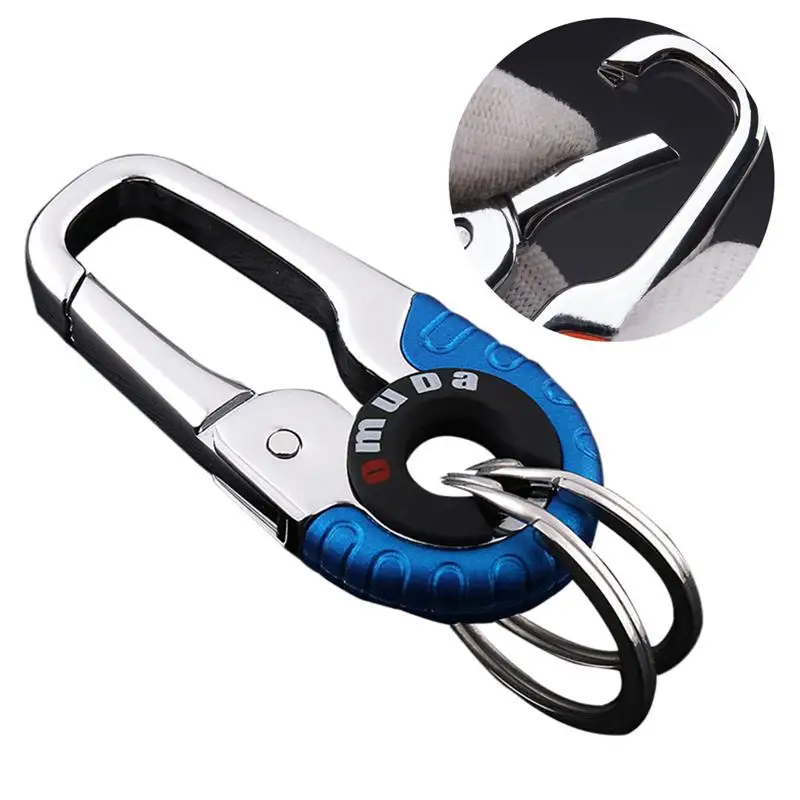 

Metal Inlay Keychain Car Key Electroplating Polished Key Ring Decoration Buckle (Random Color)