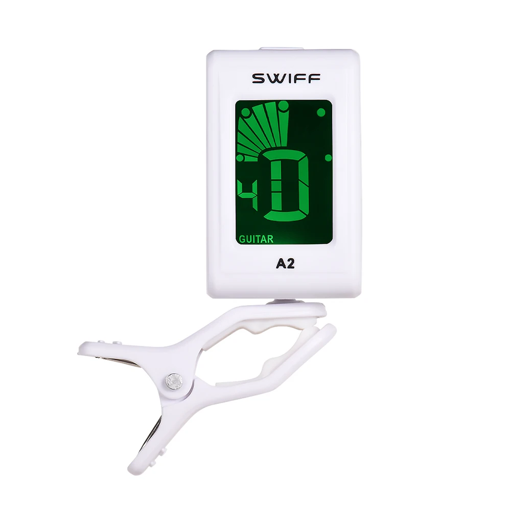 

SWIFF A2 Electric Guitar Tuner Digital Tone Tuner LCD Display Clip-On Tuner for Bass Acoustic Guitar Chromatic Violin Ukulele