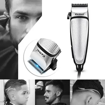 

1 Set Newly Design Electric Hair Clipper Plug-in Hair Trimmer Cutting Machine Beard Barber Hairdressing Hair Trimmer Set For Men