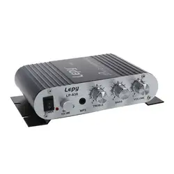 LEPY 200 W 12 V усилитель Hi-Fi AMP стереоусилитель для авто мотоциклетное радио MP3