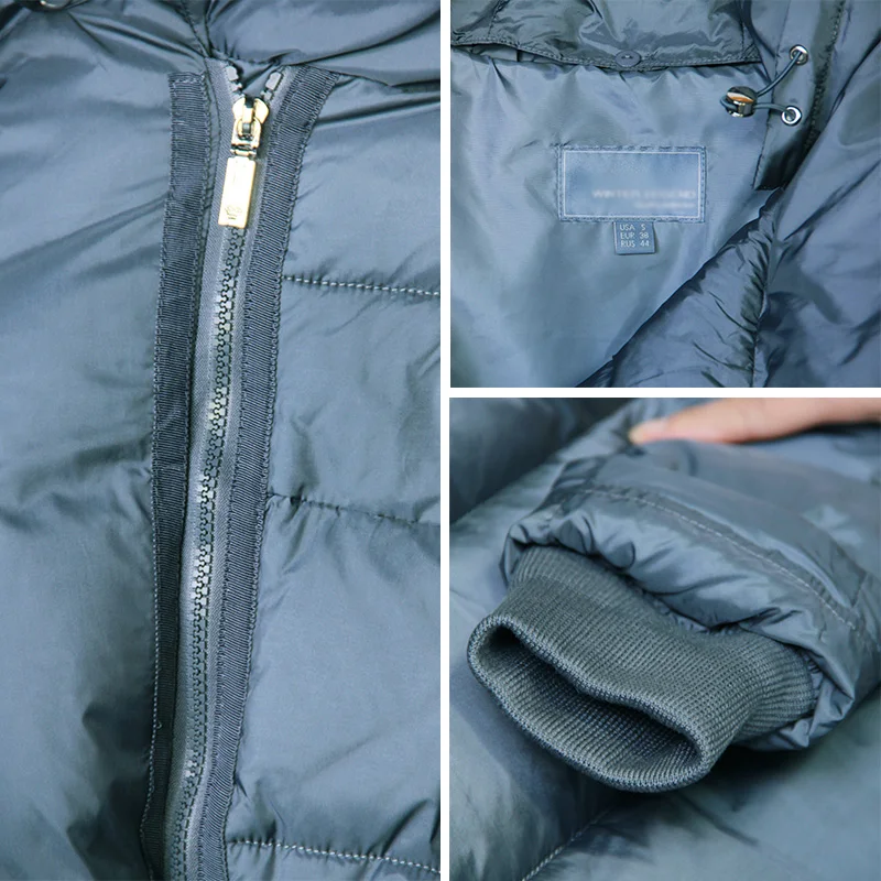 Winter Jackets Women Coats Windproof High Collar Women's Parka Female Long Jacket Removable Hooded Woman Coat Puffer AllureAmore