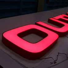 3D наружная реклама водонепроницаемый Нержавеющая сталь светодиодный сетчатый знак объемных букв