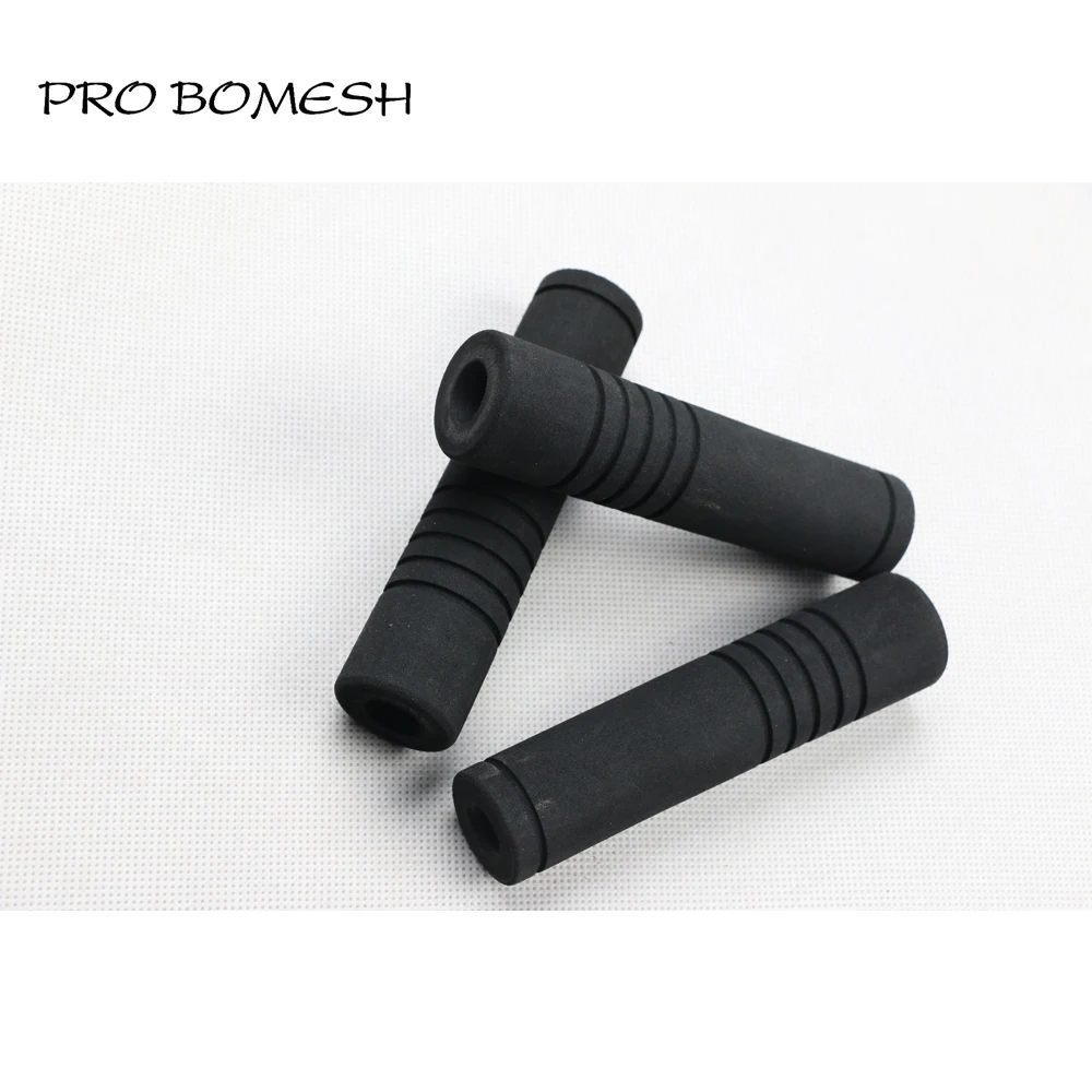 

Pro Bomesh 4Pcs/Pack 12.5cm 16g Inner Diam 14.5mm EVA Rear Grip Split Grip Black DIY Fishing Rod Building Component Repair