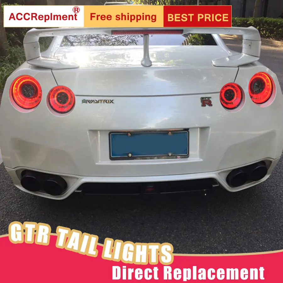 Новый светодиодный фонарь светильник s в сборе для Nissan GT R 2009 2018 задний стоп сигнал
