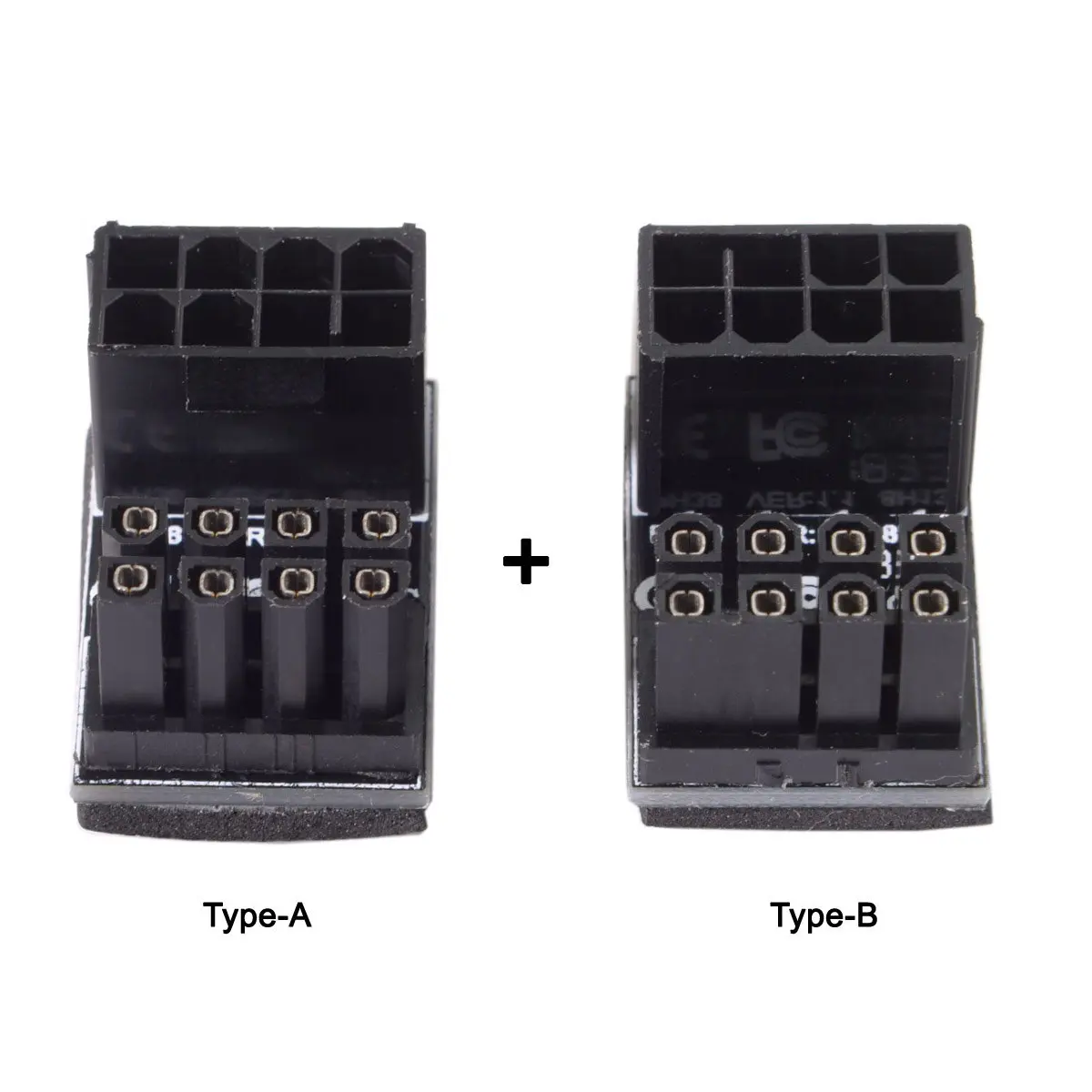 ATX 8Pin Female to 8pin Male 180 градусов угловой адаптер питания для настольных компьютеров