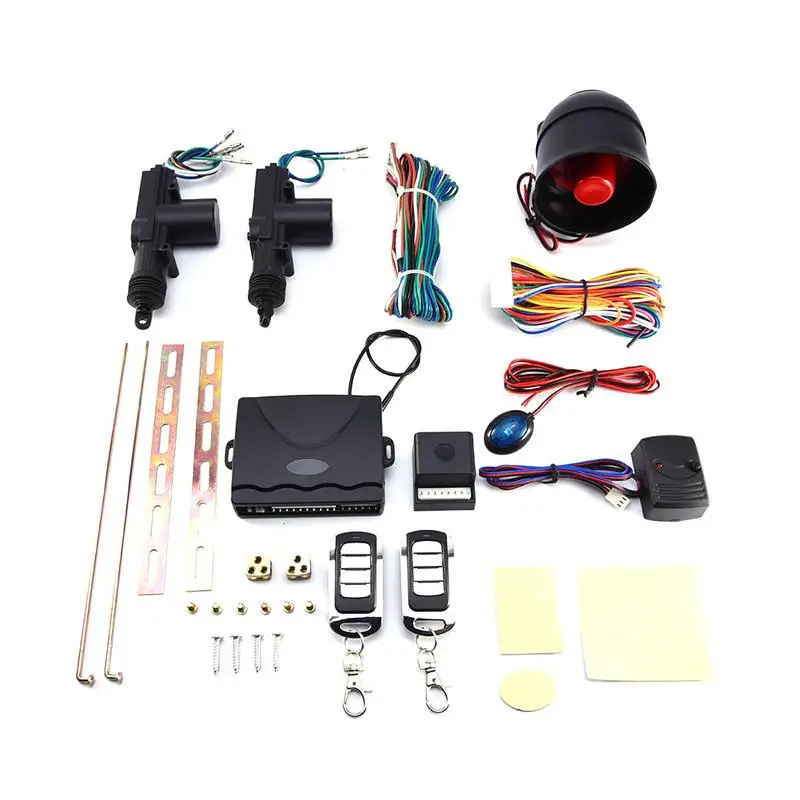 

360 Degree Universal Car Remote Control Central Locking System Kit Car Security Alarm Immobiliser Shock Sensor For 2 Car Doors