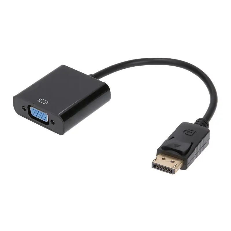 DP к вставной конвертер для VGA Кабель адаптер проектора DTV телевидения HDVD