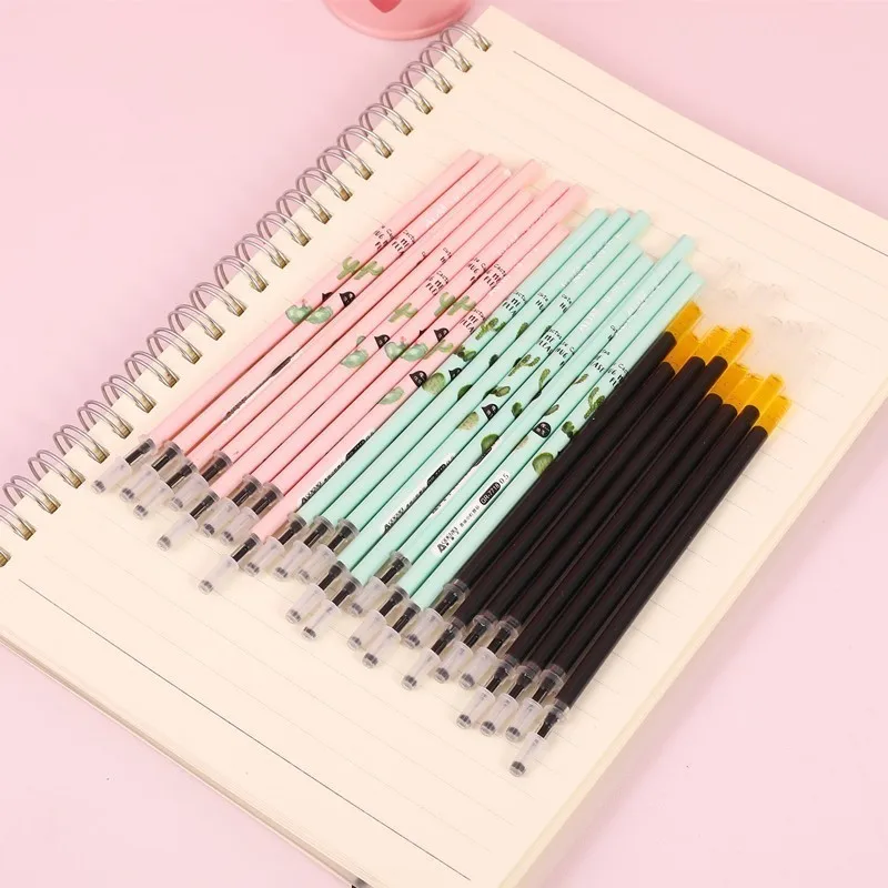 

8 PC/lot 0.5mm Cute Plastic Gel-ink Gel Pen Set Kawaii Refill Gel Pens Creative Office School Stationary Material Supplies 04264