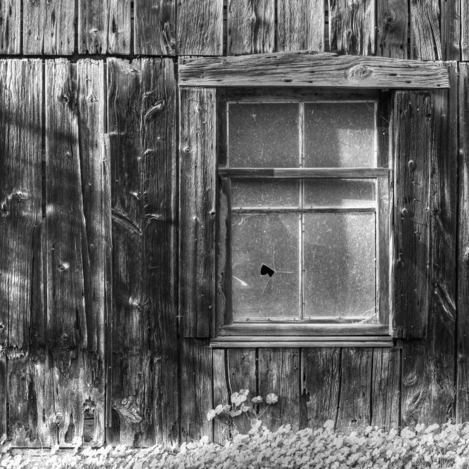 Wall and window of an old wooden building Iron Hill Quebec Canada Poster Print (38 x 24) | Дом и сад