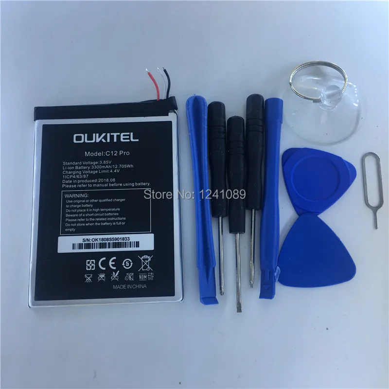 Mobile phone battery OUKITEL C12 pro battery 3300mAh Long standby time Gift dismantling tool OUKITEL Mobile Accessories Mobile phone battery OUKITEL C12 pro battery 3300mAh Long standby time Gift dismantling tool OUKITEL Mobile Accessories