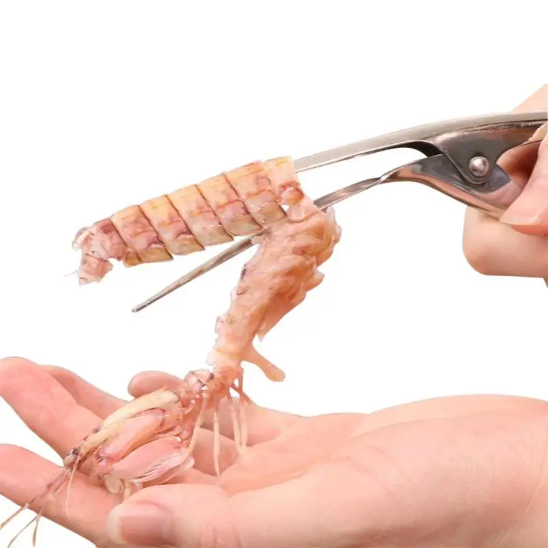 

Creative Kitchen Shrimp Peeler Stainless Steel Prawn Peeler Practical Labor-saving Shrimp Clip Peeling Device for Kitchen Tools
