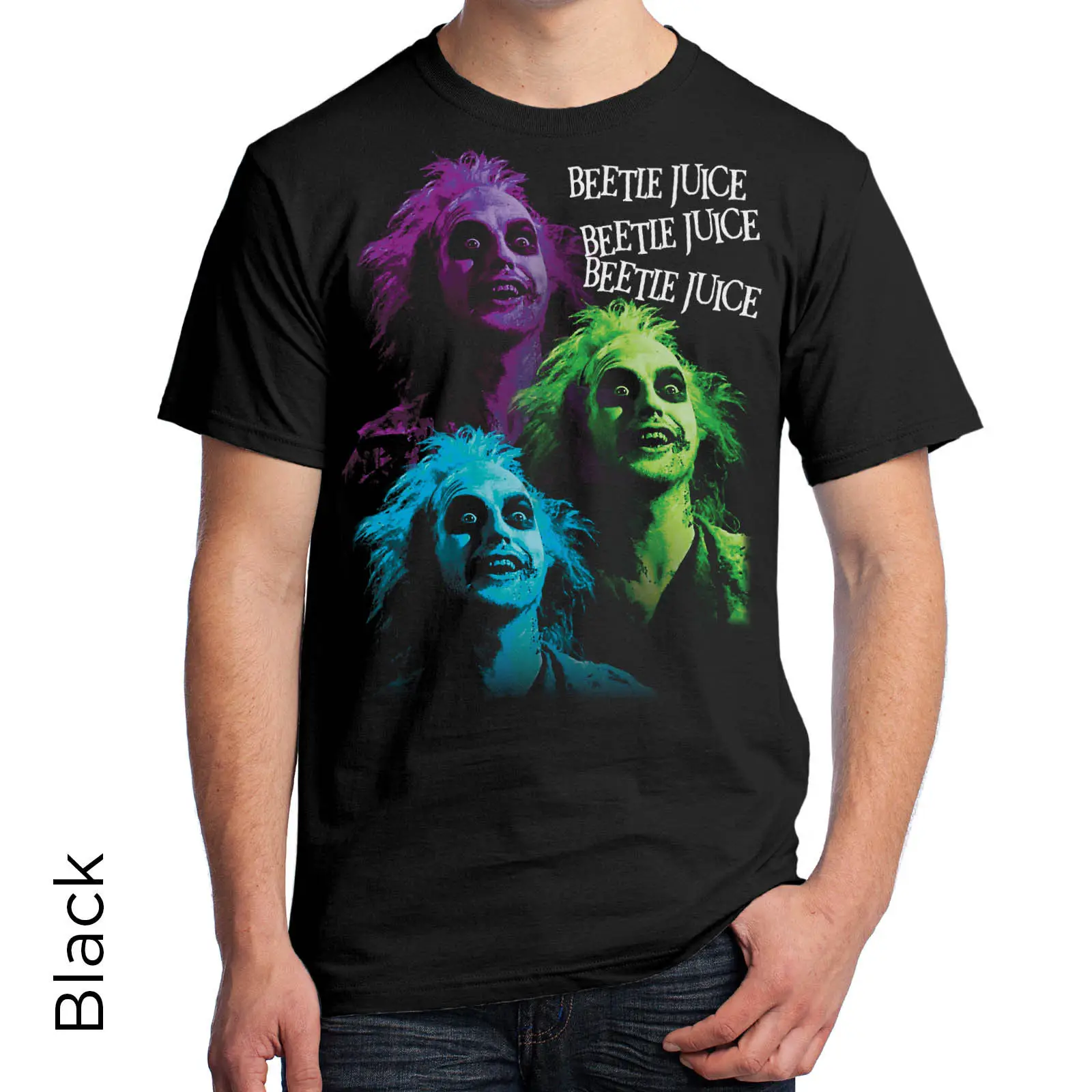 Футболка с графическим принтом Beetlejuice Культовая классика 80 s Тим Бертон Майкл