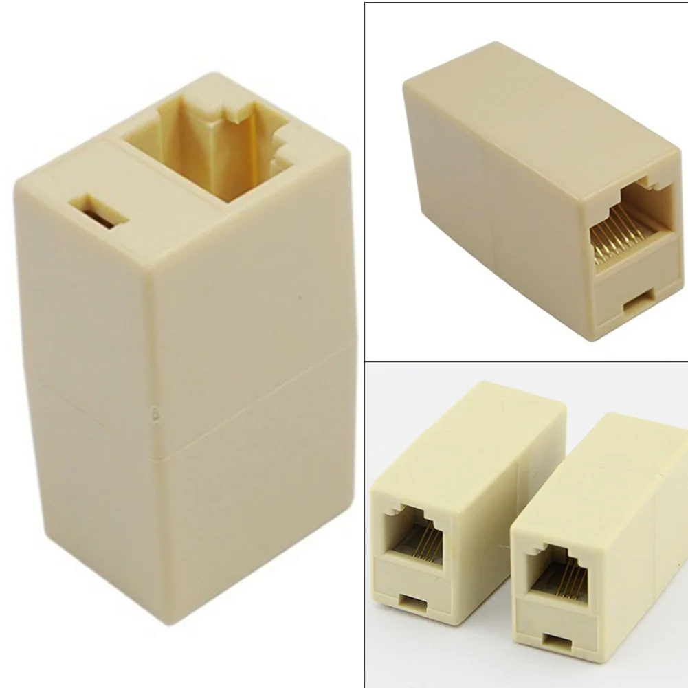 

1x RJ11 Female to Socket Coupler/Joiner Adapter Phone Router Extension Connector
