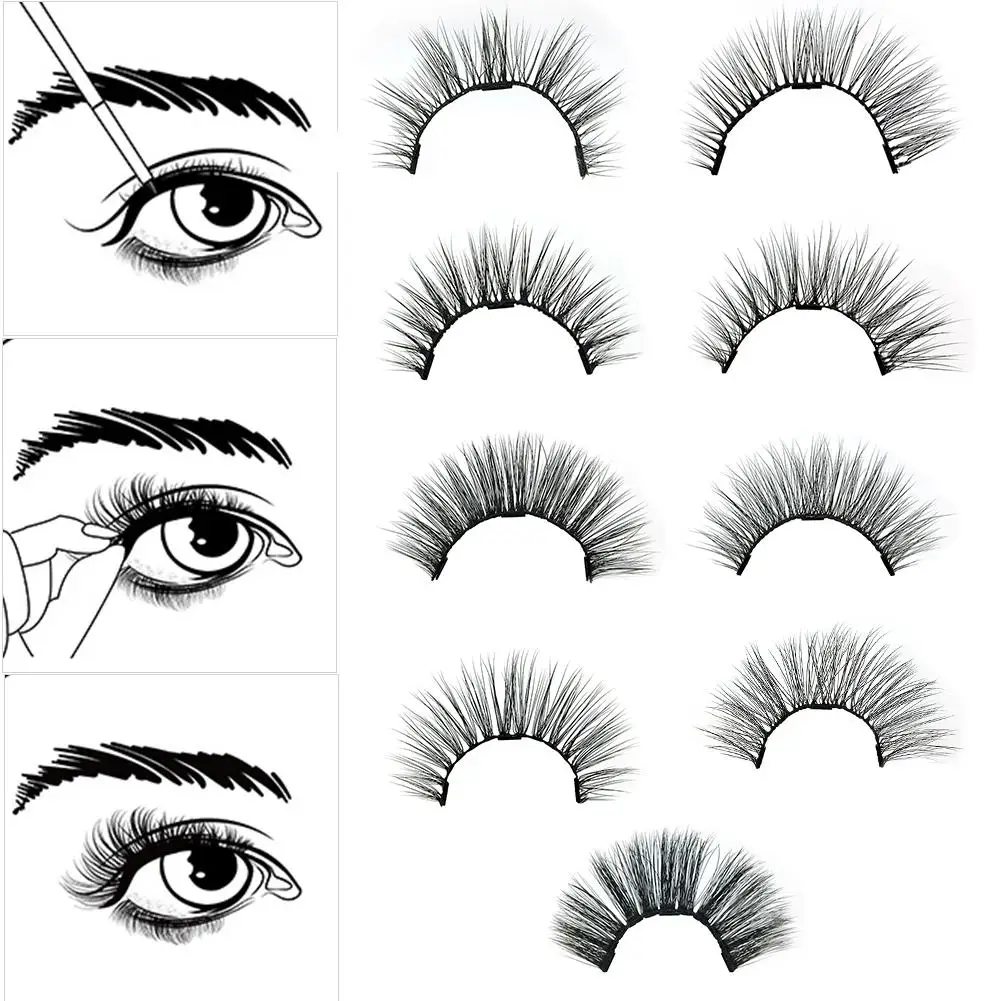 1 Pair Magnetic Liquid Eyeliner With A Three-magnetic False Eyelashes Waterproof Magnetic Liquid Eyeliner For 3d Mink Eyelash 1 Pair Magnetic Liquid Eyeliner With A Three-magnetic False Eyelashes Waterproof Magnetic Liquid Eyeliner For 3d Mink Eyelash