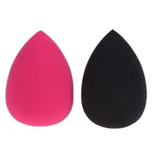2 шт Мягкий макияж спонж для нанесения базы капли воды затяжек 2 шт силиконовый гель косметический слоеный прозрачный