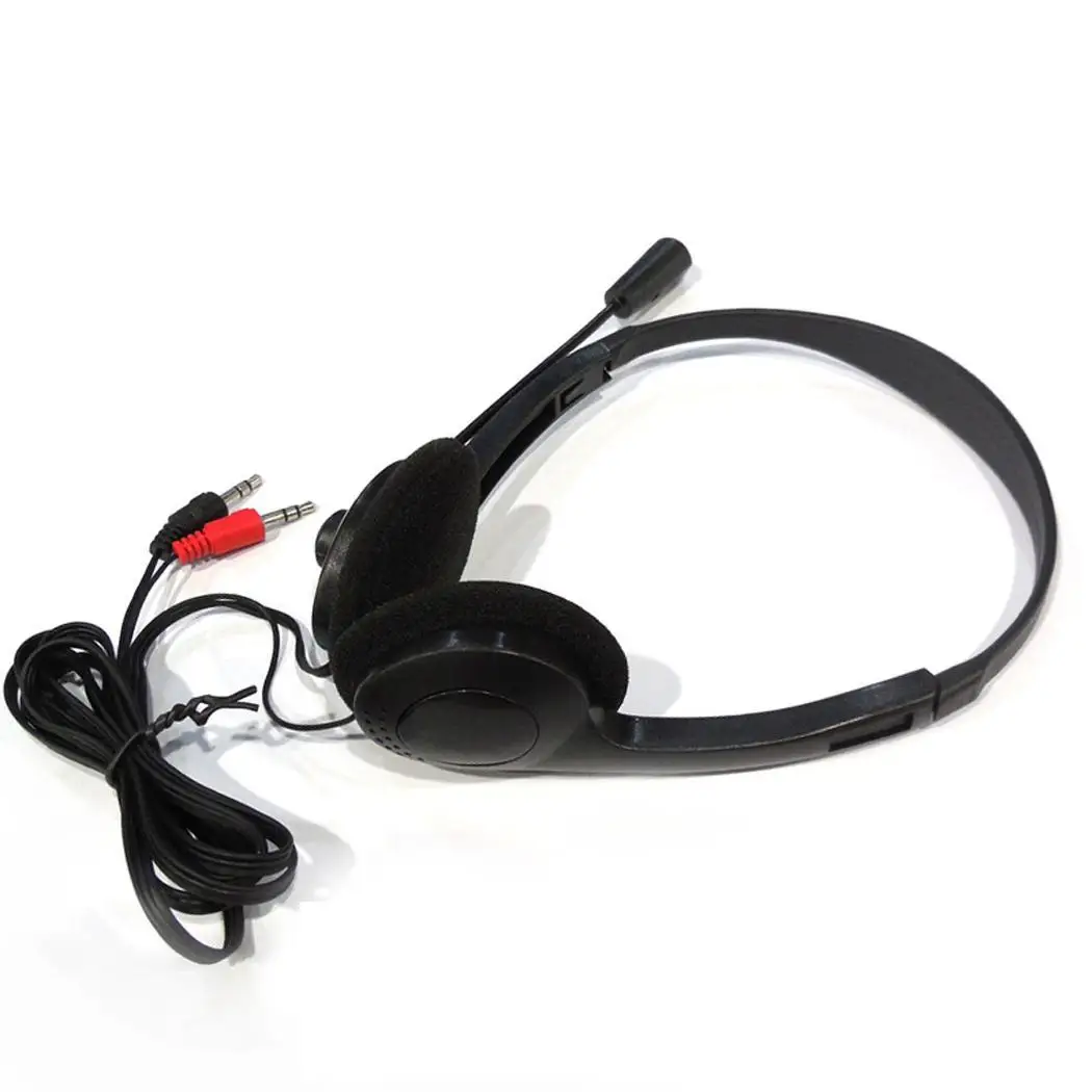 

Hot Selling HD Microphone Noise Reduction Wired Headphone Compatible On Ear Headphones Headset Net Bar Computer Game Accessories