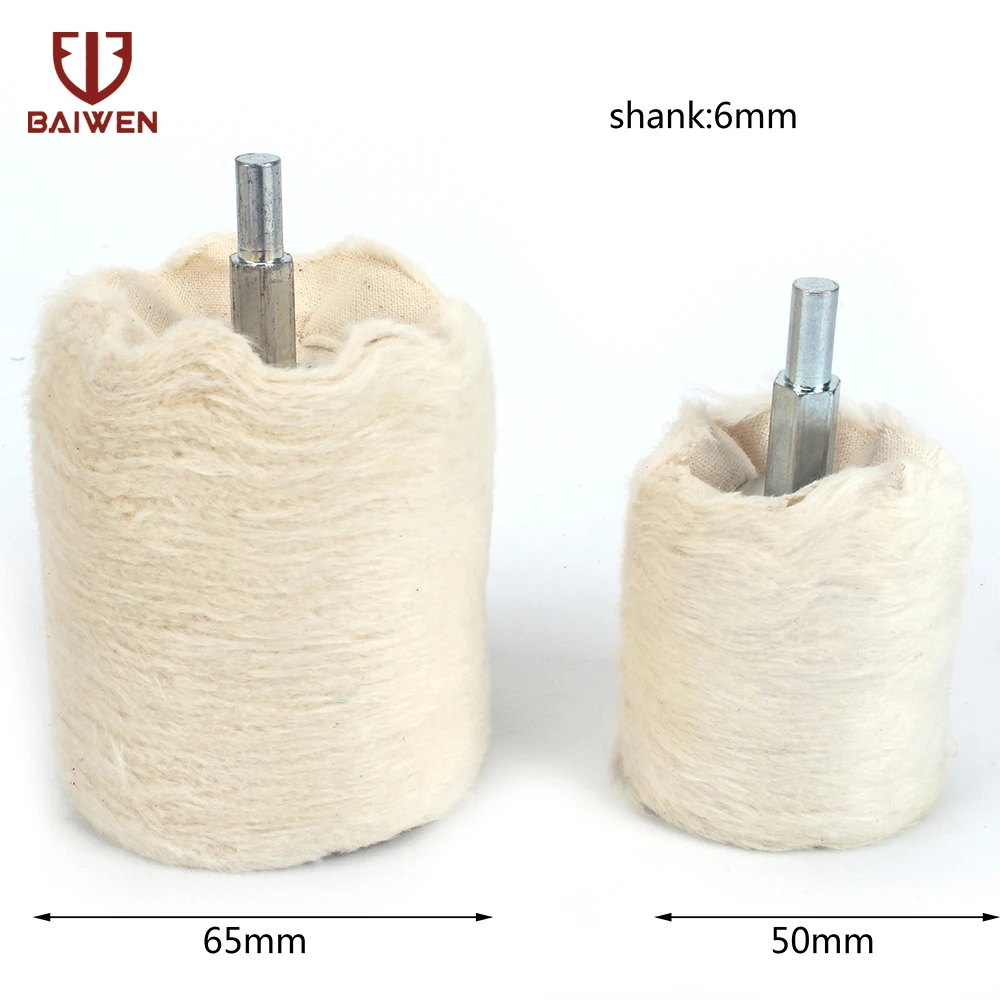 8Pcs Cotton Polishing Wheel For Jewelry Wood Metal Buffing Cone/Column/Mushroom/T-shaped Grinding Head