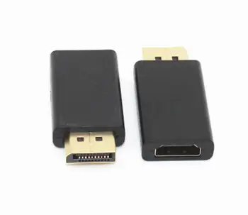 

500pcs Gold/Nickel Plated Standard Display Port DP Male to HDMI Female Converter Cable Adapter 1080P Video Audio Connector