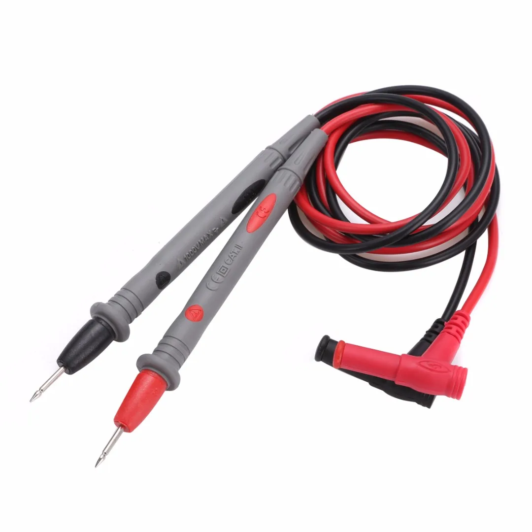 

2pcs Probe Test Leads Pin for Digital Needle Tip Meter Multi Meter Tester Lead Probe Wire Pen Cable 10A for Multimeter Wire Tips