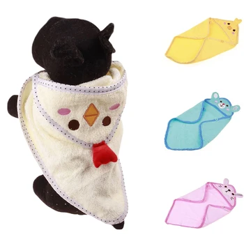 

Fast Dry Pet Bath Towel Quickly Absorbing Water Bath Robe for Dog and Cat Size L (Blue)