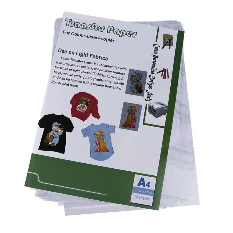 

10pcs 30*21.5 cm Laser Heat Transfer Paper PU Material Self Weeding Paper For T-shirt Thermal Transfers Hollow Papers