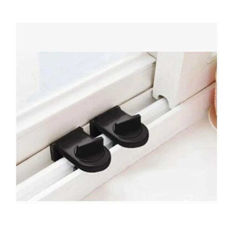 

Sliding Door Anti-Theft Switch Lock Sliding Window Blocker Straps Plastic Steel Window Child Safety Doors Lock