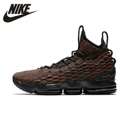 Nike LEBRON XV тираж EP Для мужчин Мужская баскетбольная обувь удобные уличные дышащие кеды Легкая спортивная обувь # AA3857-900