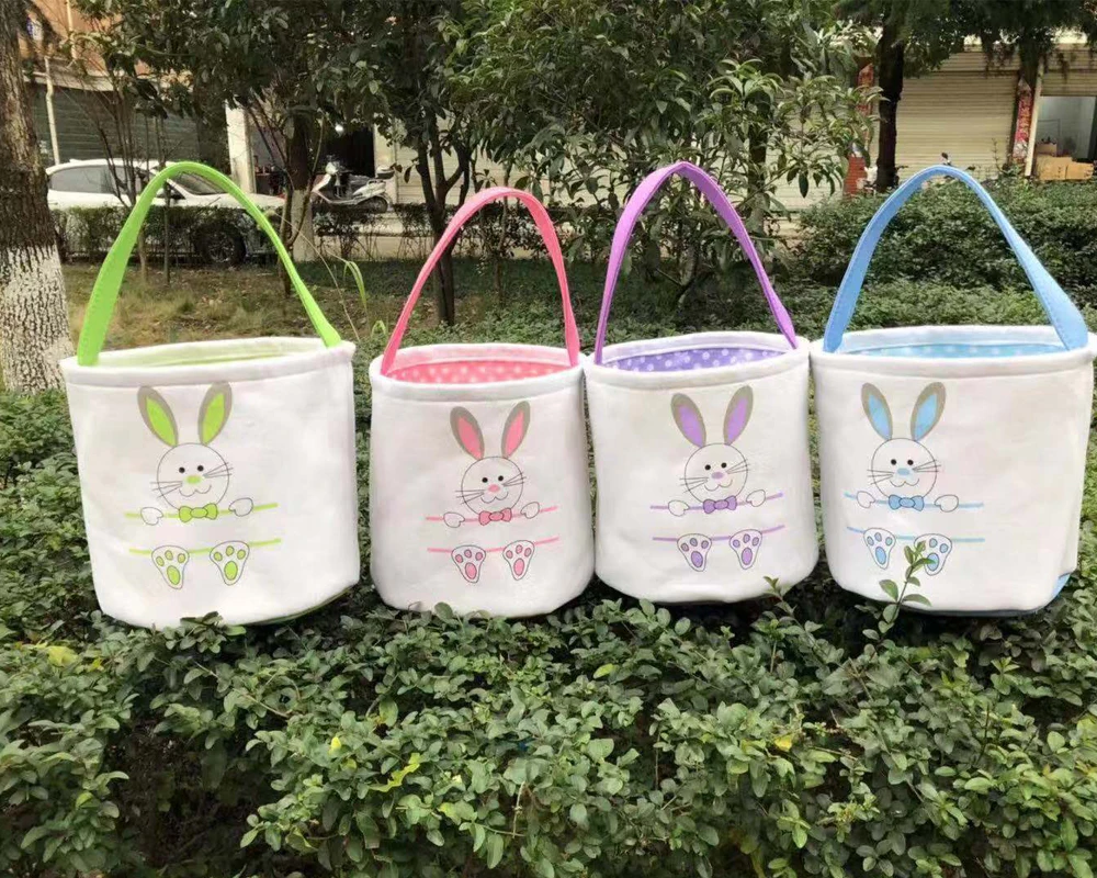Wholesale Easter Bunny Buckets 100pcs/lot Monogrammed Personalized