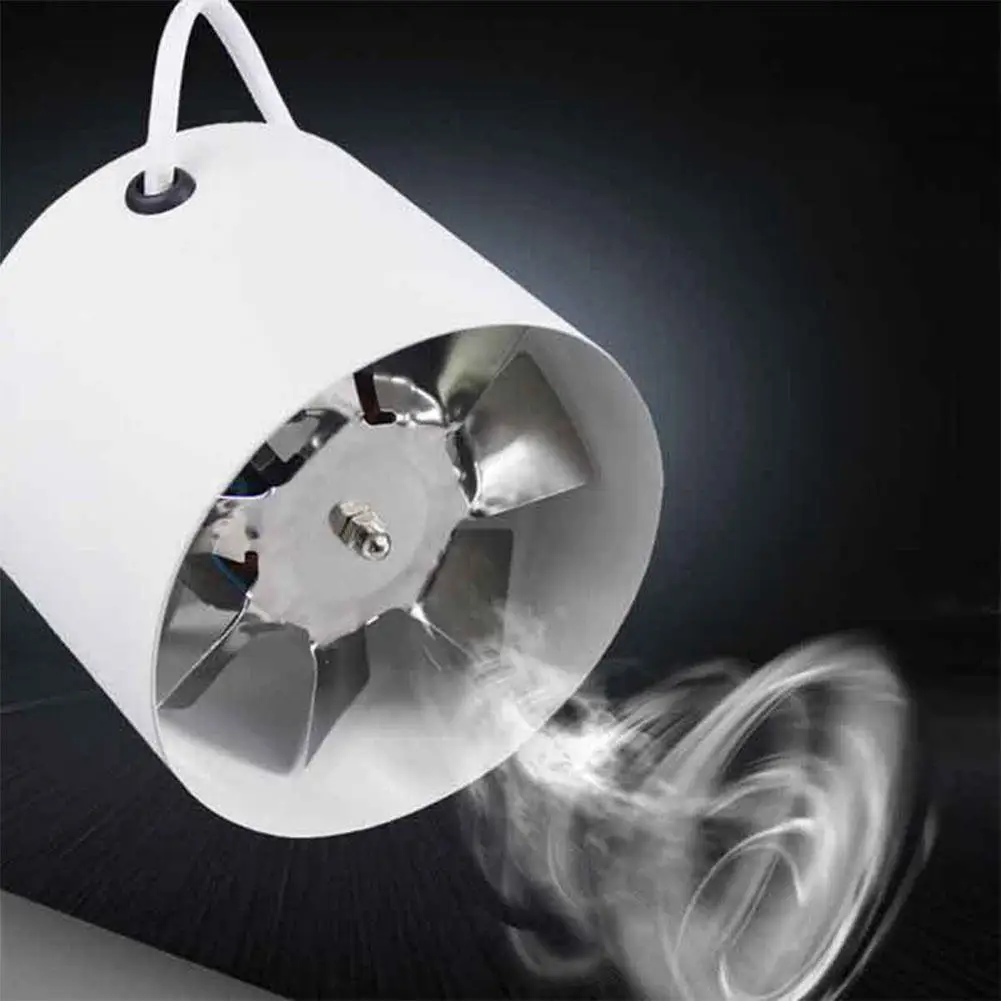 

220V Duct Booster Vent Fan Metal Inline Ducting Fan Exhaust Ventilation Duct Fan Accessories 100mm