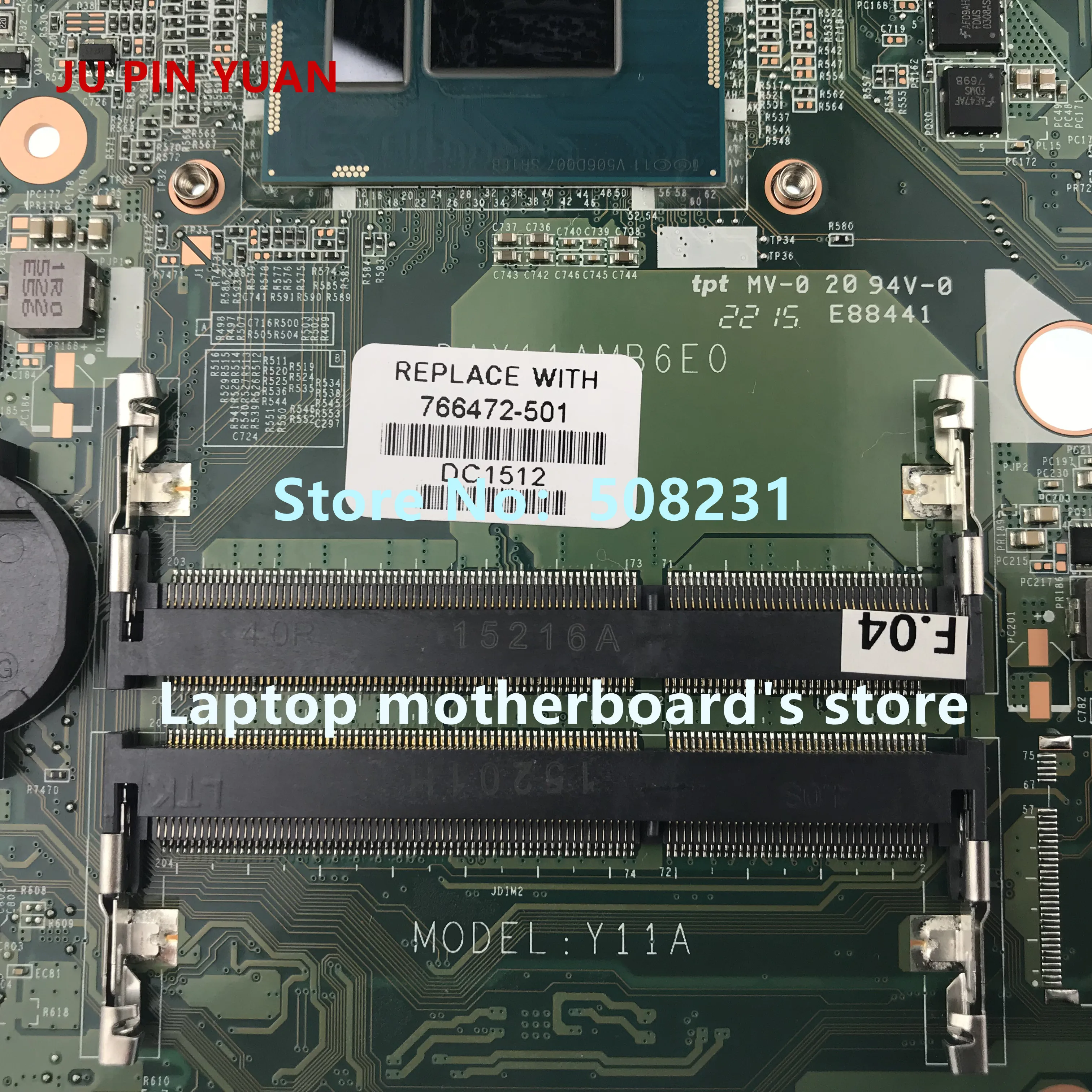 جو دبوس يوان 766472-601 766472-501 766472-001 ل جناح HP 15-P اللوحة المحمول i7-4510U وحدة المعالجة المركزية 840 M DAY11AMB6E0 اختبار بالكامل