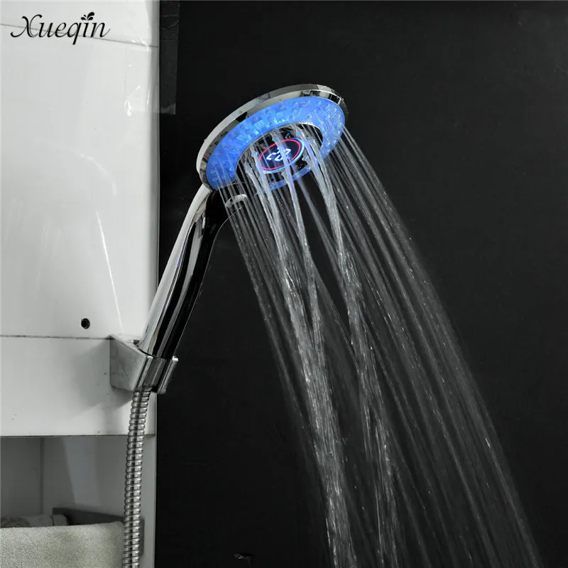 

Xueqin New Automatic Gradual Changing Water Glow Led Shower Head 3 LED Colors 5 Different Modes Of Water