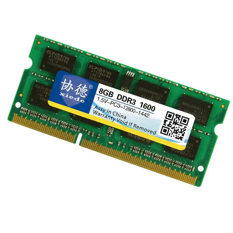 IG-xiide модуль оперативной памяти для ноутбука Ddr3 1600 Pc3-12800 204Pin Dimm 1600 МГц для ноутбука