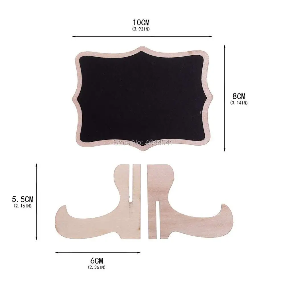 Мини-доска для письма с мольбертом, Деревянные маленькие досок, дощечка для записей знаки для свадеб, вечеринок, настольные номера