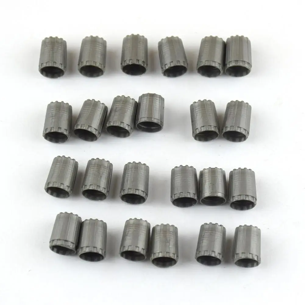 

Universal 50pcs Plastic Car PMS Tire Valve Stem Caps Covers Grey Color With Rubber Auto Replacement Parts Truck Motorcycle