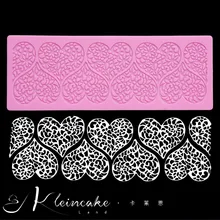 Силиконовый кружевной коврик Diy для выпечки сахарной помадки инструмент для сахарного прививки кружева плесень